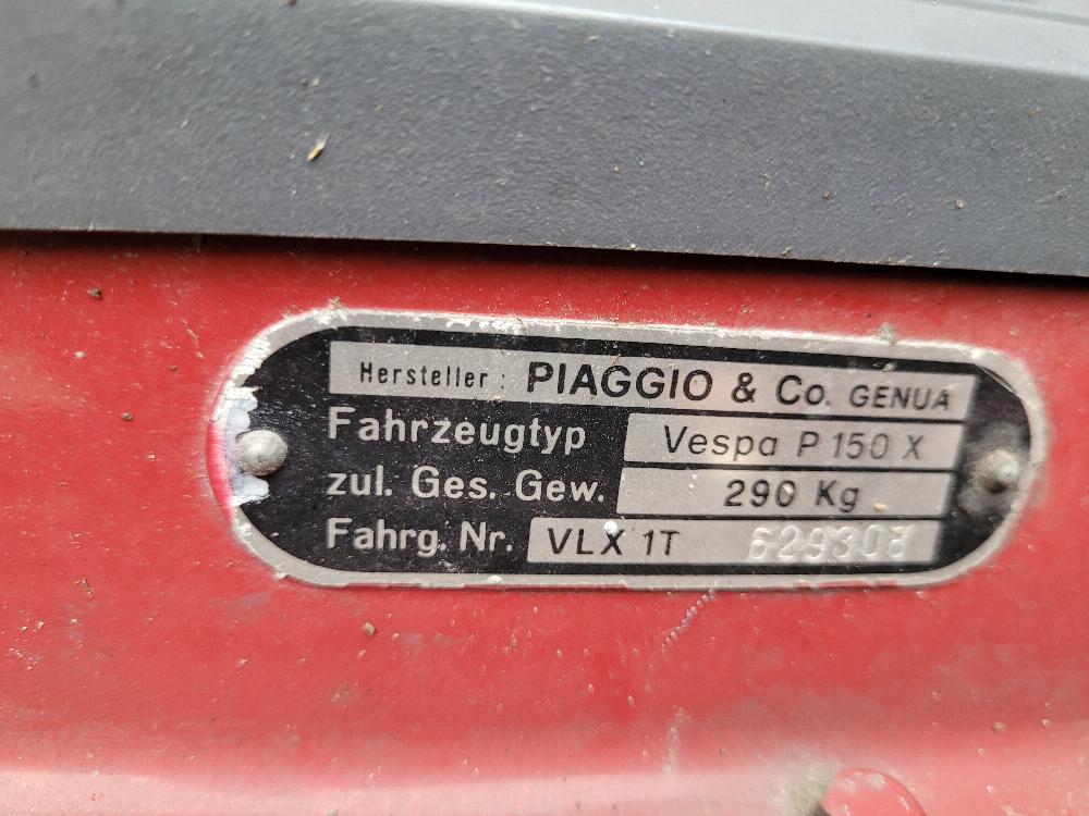 Motorrad verkaufen Piaggio P 150X Ankauf